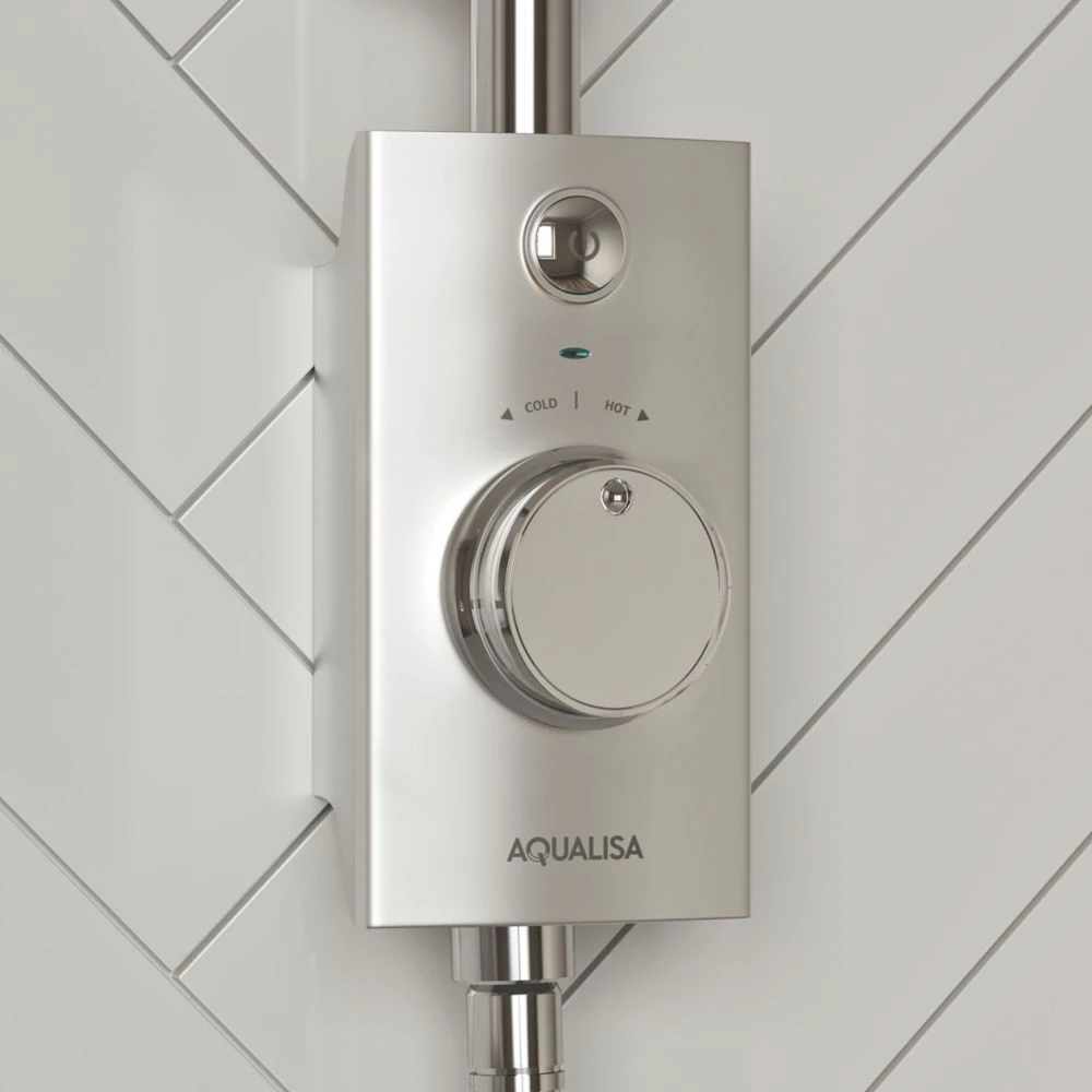 Aqualisa Visage HP/Combi Ceiling-Fed Single Outlet Chrome Thermostatic Digital Shower - Image 3