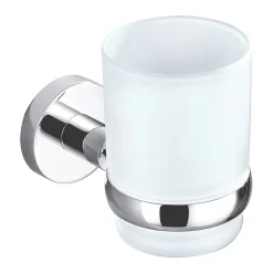 Aqualux Perth Tumbler Holder With Glass Chrome
