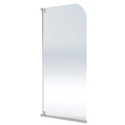 Aqualux Aqua 3 Semi-Framed Silver Bathscreen 1375 X 750mm
