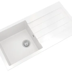ETAL Comite 1 Bowl Granite Composite Kitchen Sink White Reversible 1000 X 500mm