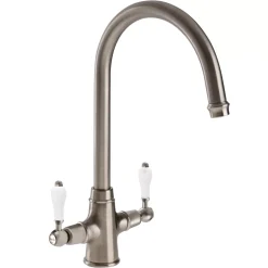 Abode Ludlow Traditional Kitchen Mixer Tap Brushed Nickel