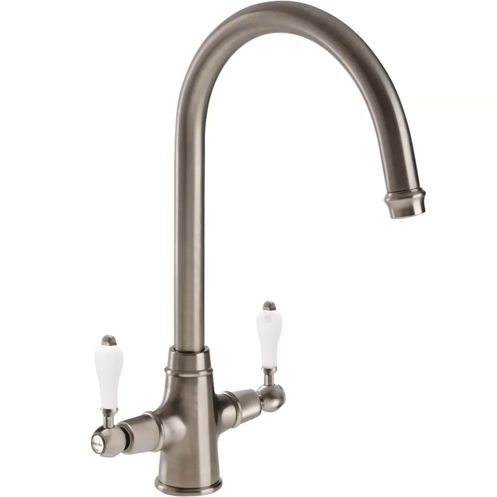 Abode Ludlow Traditional Kitchen Mixer Tap Brushed Nickel