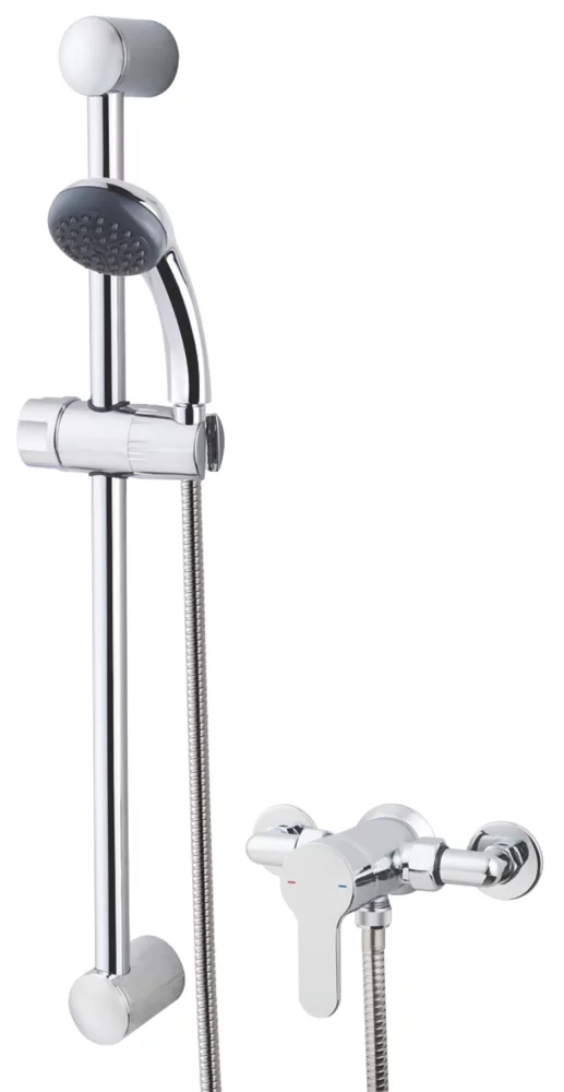 Swirl Beck Rear-Fed Exposed Chrome Mixer Shower