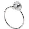 Swirl Cirque Bathroom Towel Holder Ring Chrome-Plated