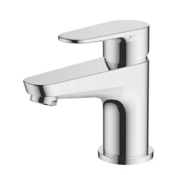 Swirl Sheppey Basin Mono Mixer Tap With Clicker Waste Chrome