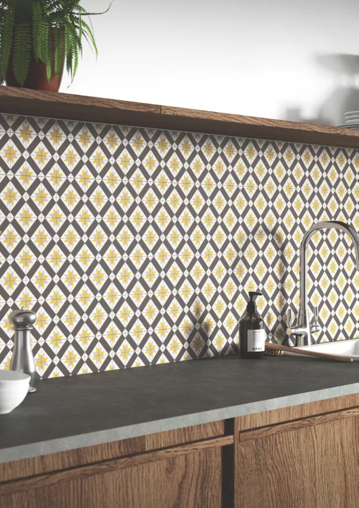 Splashwall Blue / Yellow Alloy Splashback 900 X 800 X 4mm - Image 3