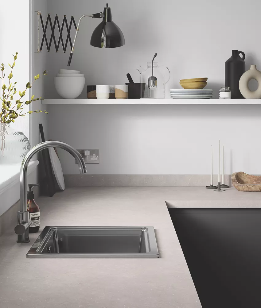 Wilsonart Chaux Sablee Fizzy Laminate Worktop 3000 X 600 X 38mm - Image 3