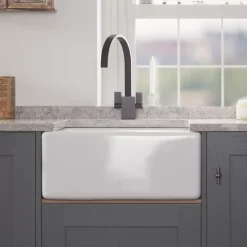 Abode 1 Bowl Fireclay Ceramic Kitchen Sink 595 X 455 X 277mm