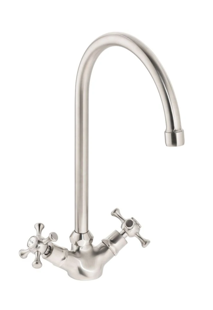 Abode Burford Mono Kitchen Sink Mixer Brushed Nickel 1 Abode Burford Mono Kitchen Sink Mixer Brushed Nickel