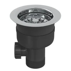 ETAL Top Fit Kitchen Sink Waste & Overflow Chrome 90mm