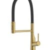 Clearwater Alasia Pull-Off Twin Spray Head Tap Brushed Brass PVD