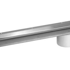 McAlpine CD600-O-B Slimline Channel Drain Brushed Stainless Steel 610 X 88mm