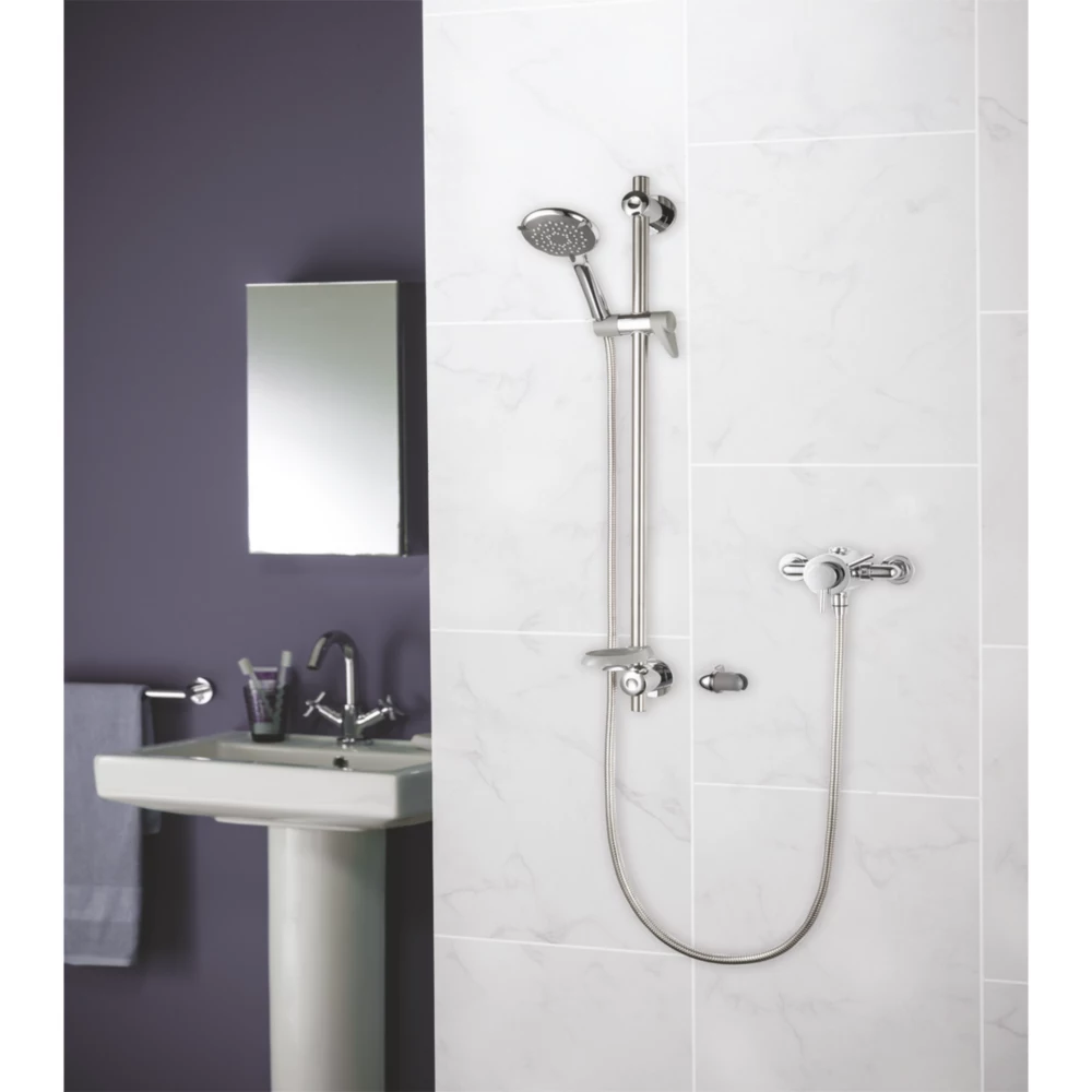 Triton Elina Exposed Mixer Shower Valve Fixed Chrome - Image 2