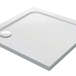 Mira Flight Low Corner Waste Square Shower Tray White 760 X 760 X 40mm