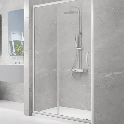 Triton Neo Eight Framed Rectangular Sliding Shower Door Chrome 1100 X 1900mm