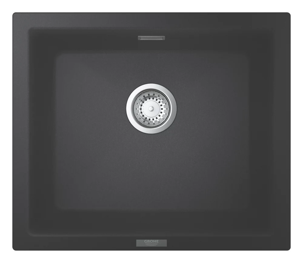 Grohe K700U 1 Bowl Granite Composite Sink Black Non-Handed 533 X 457mm - Image 2