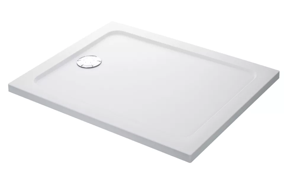 Mira Flight Safe Rectangular Shower Tray White 1000 X 900 X 40mm