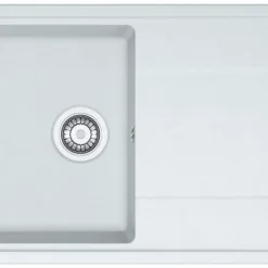 Franke Titan 1 Bowl Tectonite Sink White Reversible 970 X 500mm
