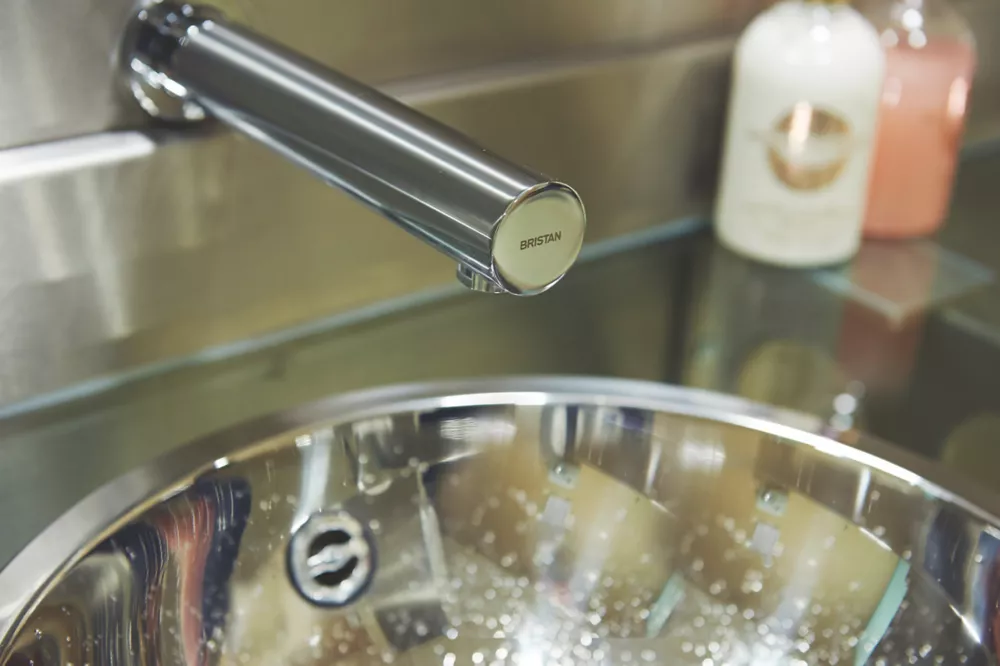 Bristan Touch-Free Infrared Basin Wall Spout Tap Chrome - Image 2