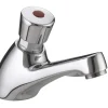 Bristan Timed Flow Compression Valve Bathroom Basin Pillar Tap Chrome