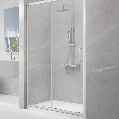 Triton Neo Eight Framed Rectangular Sliding Shower Door Chrome 1000 X 1900mm
