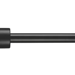 Croydex Round Telescopic Shower Rod Aluminium Black 2298mm