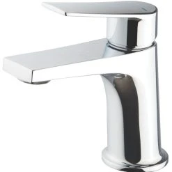 Swirl Ciao Basin Mini Mono Mixer Tap With Clicker Waste Chrome