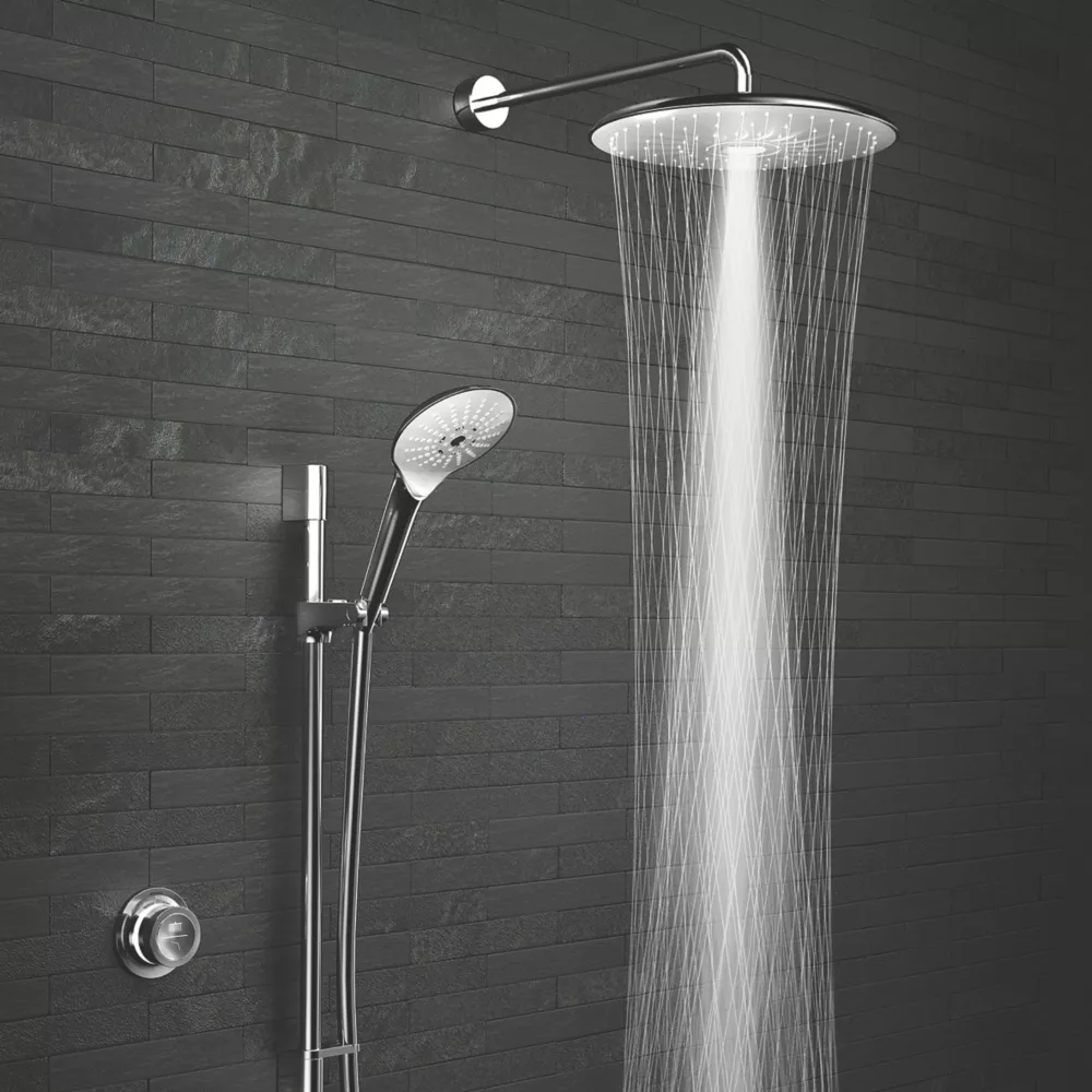 Mira Mode Maxim Gravity-Pumped Rear-Fed Dual Outlet Chrome Thermostatic Digital Shower - Image 5