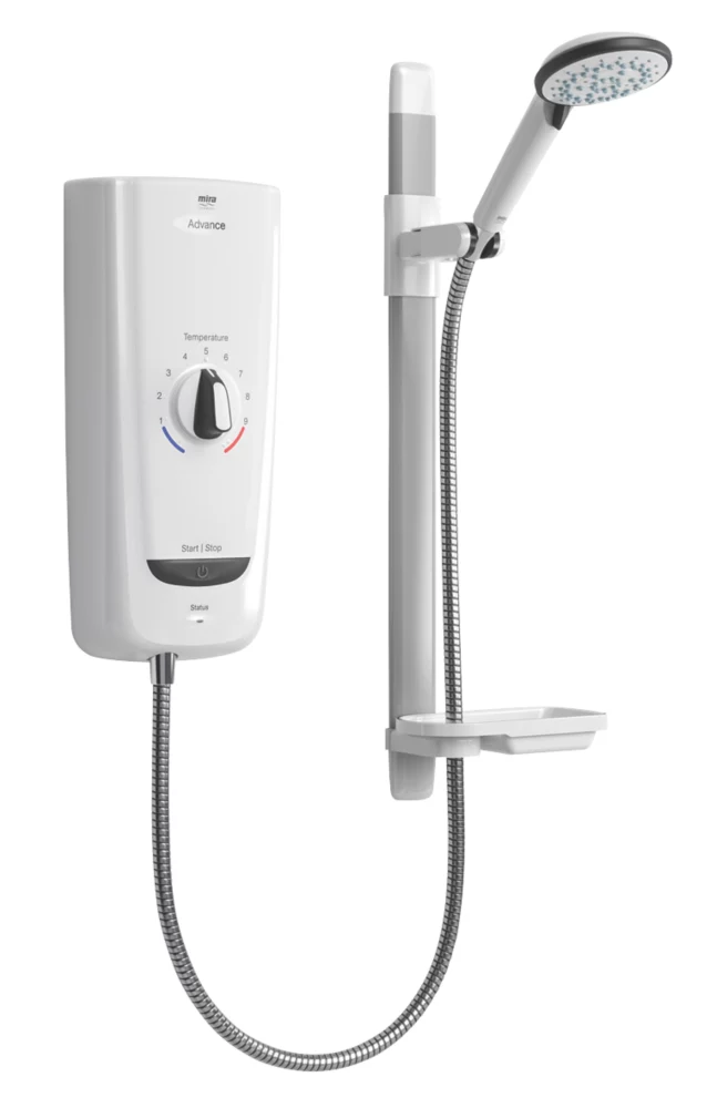 Mira Advance White 9.8kW Thermostatic Electric Shower 1 Mira Advance White 9.8kW Thermostatic Electric Shower