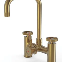 ETAL Industrial Bridge 3-in-1 Hot Water Kitchen Tap Gold