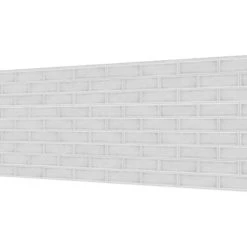 Splashwall White Crackle Tile Alloy Splashback 2440 X 750 X 4mm