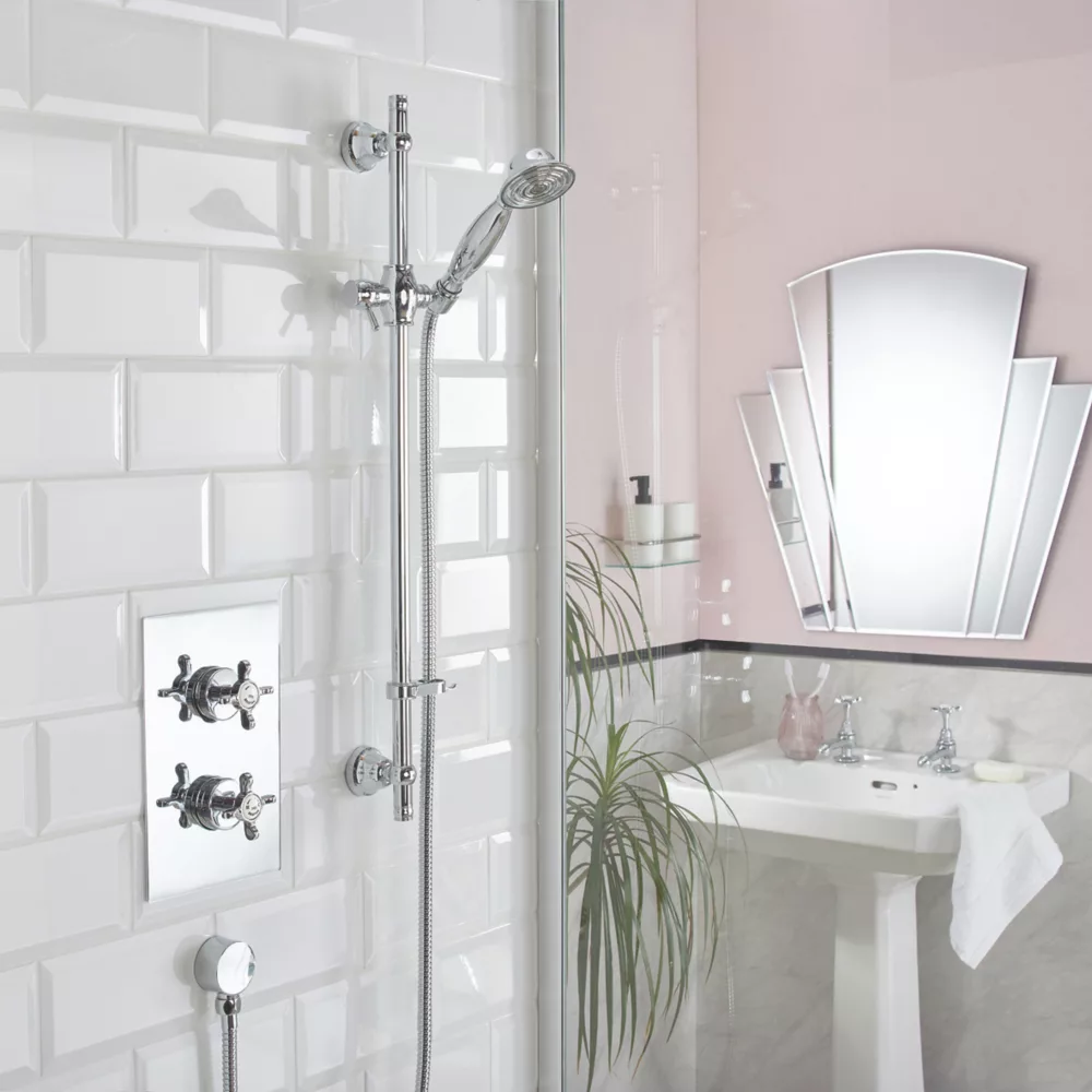 Bristan 1901 Rear-Fed Concealed Chrome Thermostatic Mixer Shower - Image 2