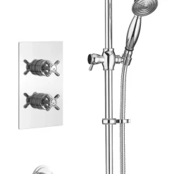Bristan 1901 Rear-Fed Concealed Chrome Thermostatic Mixer Shower