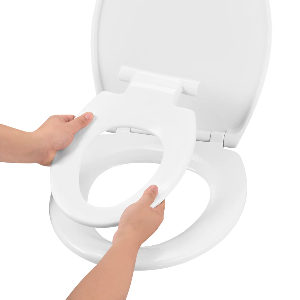 Essentials Havel Soft-Close With Quick-Release Toilet Seat Duraplast White - Image 2