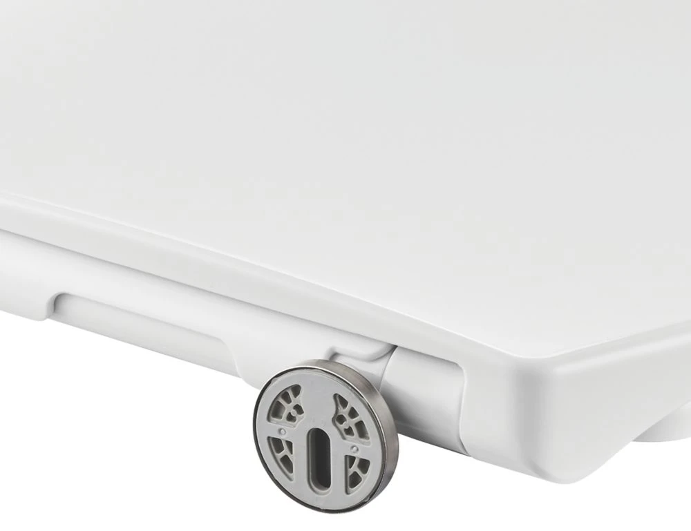Essentials Havel Soft-Close With Quick-Release Toilet Seat Duraplast White - Image 6