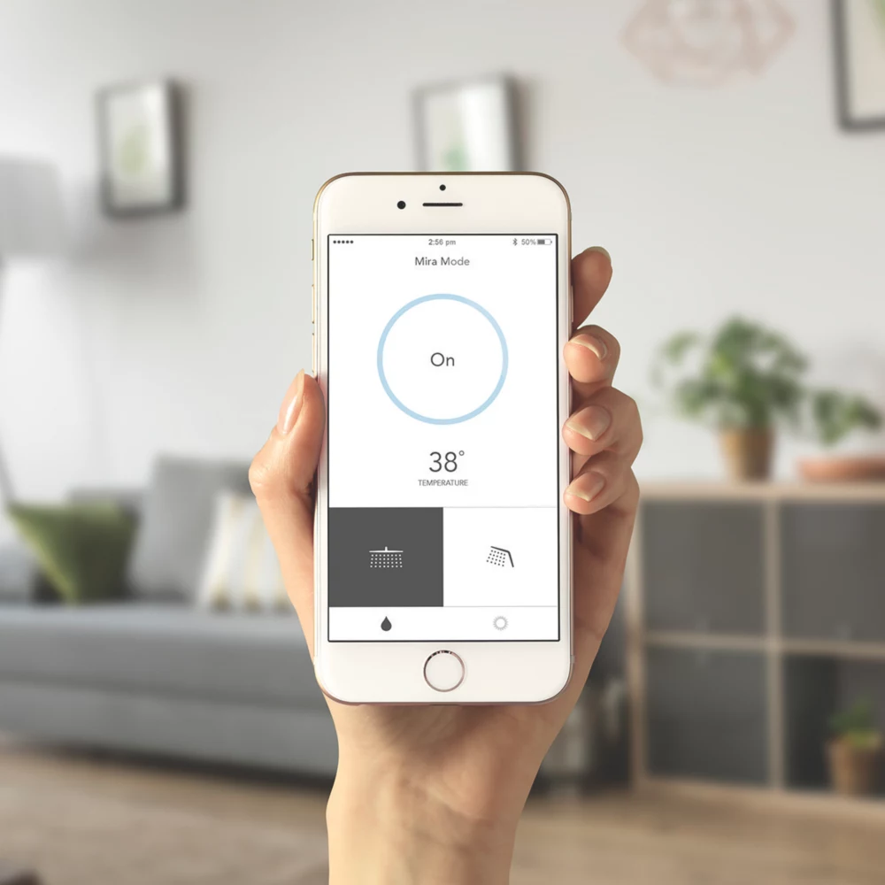 Mira Mode Dual Gravity-Pumped Rear-Fed Dual Outlet Chrome Thermostatic Digital Shower - Image 3