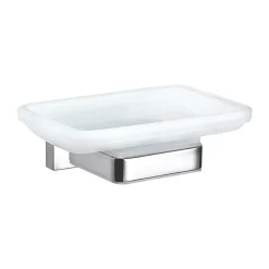Aqualux York Soap Holder With Glass Chrome