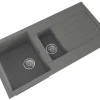 ETAL Comite 1.5 Bowl Granite Composite Kitchen Sink Grey Reversible 1000 X 500mm