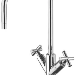 Franke Calliano Dual-Lever Mono Mixer Kitchen Tap Chrome