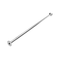 Croydex Tube Shower Rail Aluminium Chrome 1400-2600mm