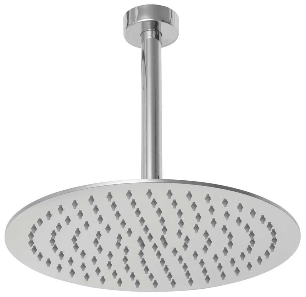 Triton H2ome HP/Combi Ceiling & Rear Fed Dual Outlet Chrome / Black Thermostatic Digital Shower - Image 2