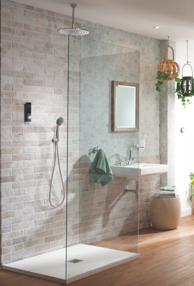 Triton H2ome HP/Combi Ceiling & Rear Fed Dual Outlet Chrome / Black Thermostatic Digital Shower - Image 5