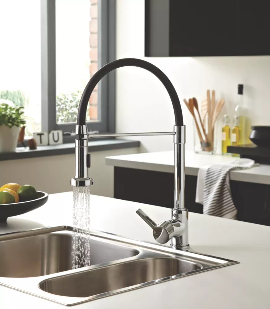 Bristan Liquorice LQR PROSNK C Pull-Out Spray Mono Mixer Kitchen Tap Chrome - Image 2