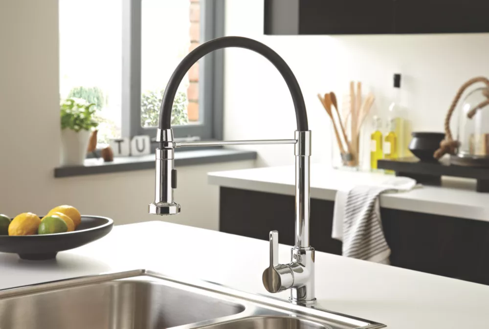 Bristan Liquorice LQR PROSNK C Pull-Out Spray Mono Mixer Kitchen Tap Chrome - Image 3