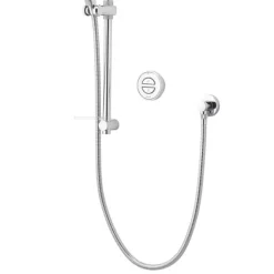 Aqualisa Smart Link HP/Combi Rear-Fed Chrome Thermostatic Smart Shower With Bath Overflow Filler