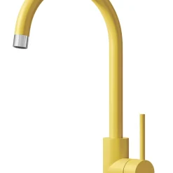 ETAL Sorrento Single Lever Kitchen Mixer Tap Matt Yellow