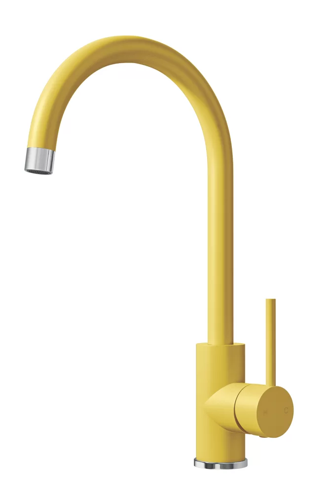ETAL Sorrento Single Lever Kitchen Mixer Tap Matt Yellow