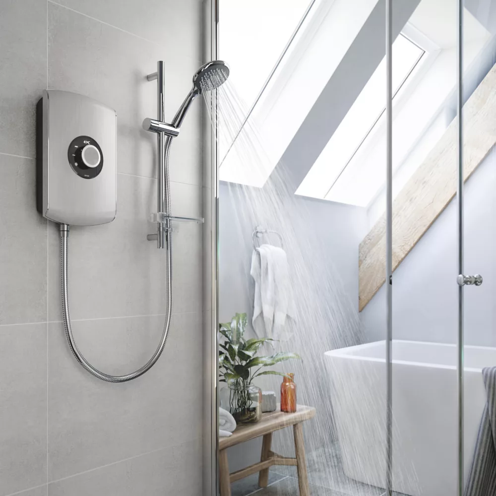 Triton Amore Brushed Steel 9.5kW Electric Shower - Image 6
