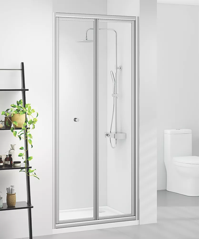 Triton Neo Six Framed Rectangular Bi-Fold Shower Door Chrome 800 X 1850mm 1 Triton Neo Six Framed Rectangular Bi-Fold Shower Door Chrome 800 X 1850mm
