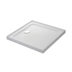 Mira Flight Safe Square Shower Tray With Upstands White 760 X 760 X 40mm